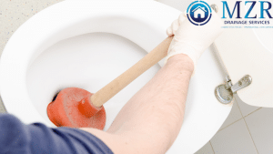 don't use a plunger when unblocking your drains