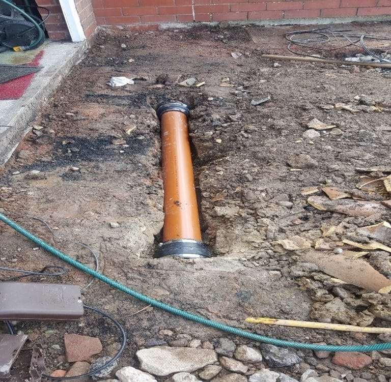 Pipe in the ground